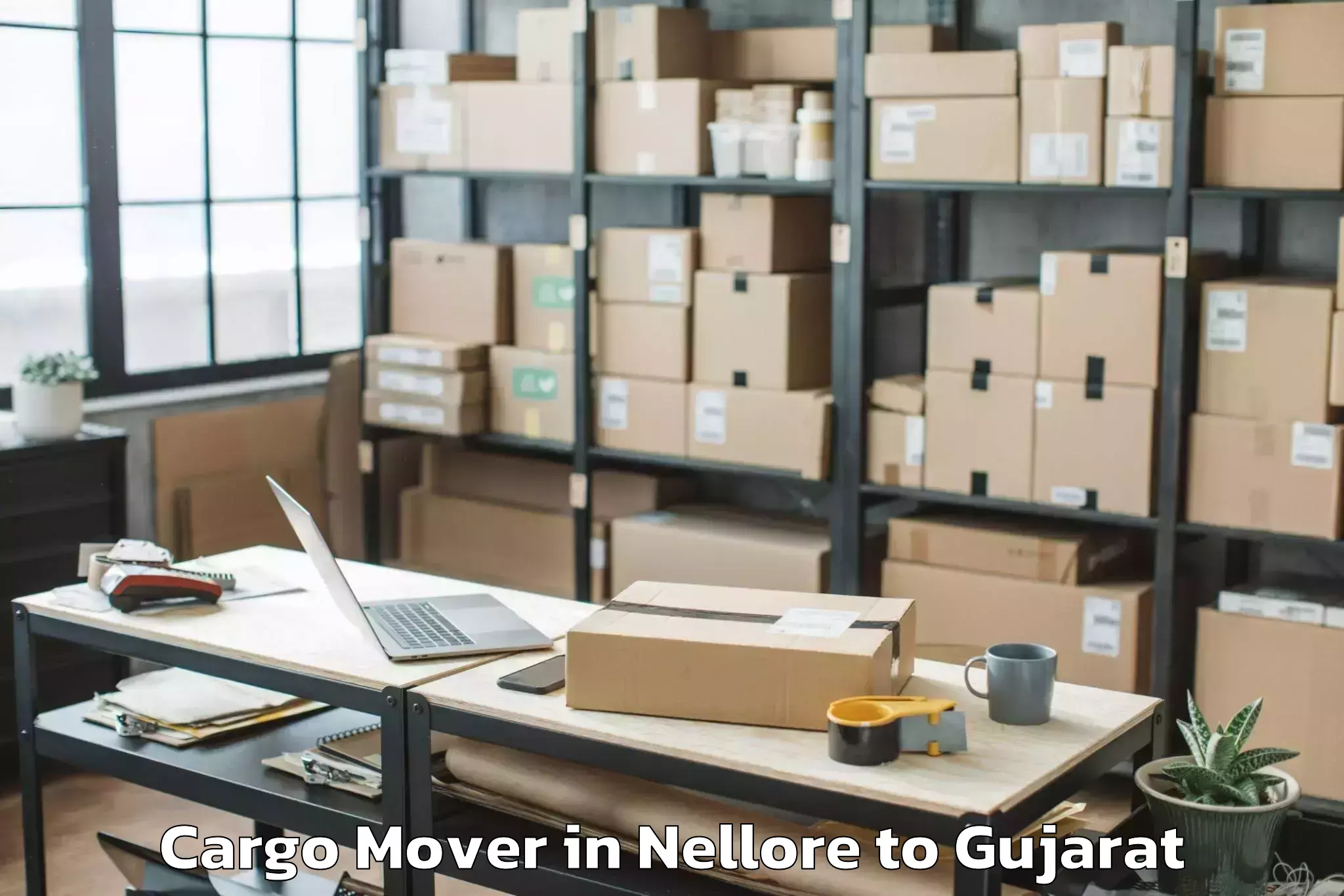 Book Nellore to Visavadar Cargo Mover Online